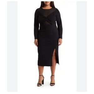 NWT Love by Design Mia Long Sleeve Black Dress Size XS